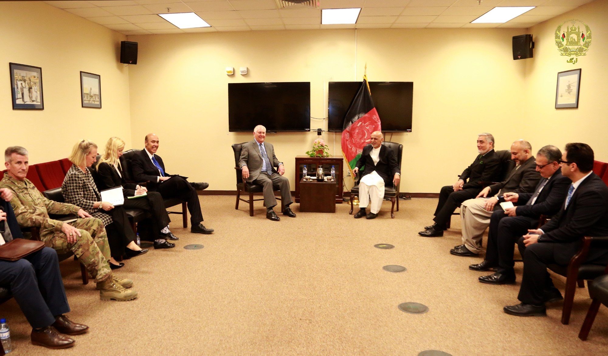 Tillerson Kabul visit Afghanistan government release