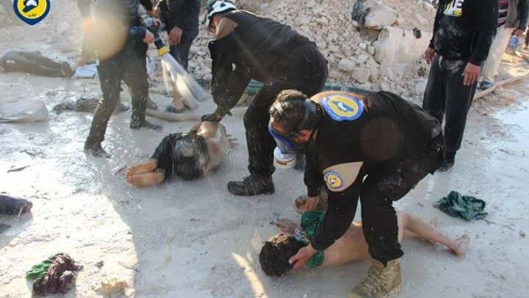staged chemical weapons attack
