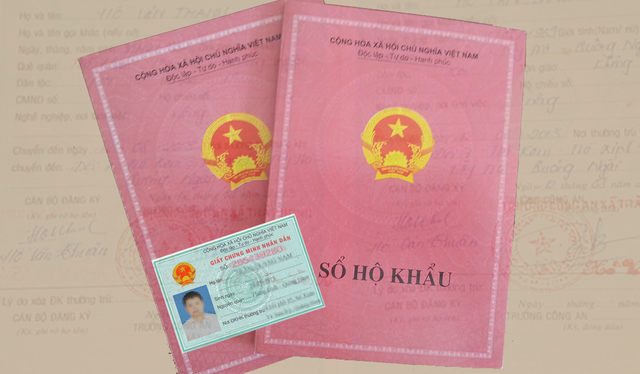 Vietnam id card, residence booklet