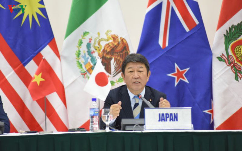 Japanese economic minister Toshimitsu Motegi cptpp