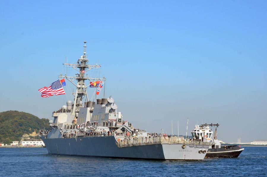 American warship USS Benford
