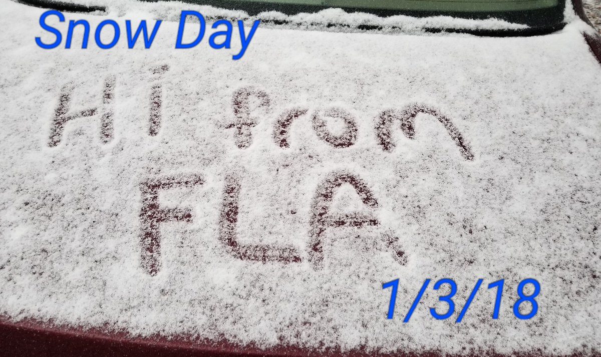 Snow in Tallahassee, Florida