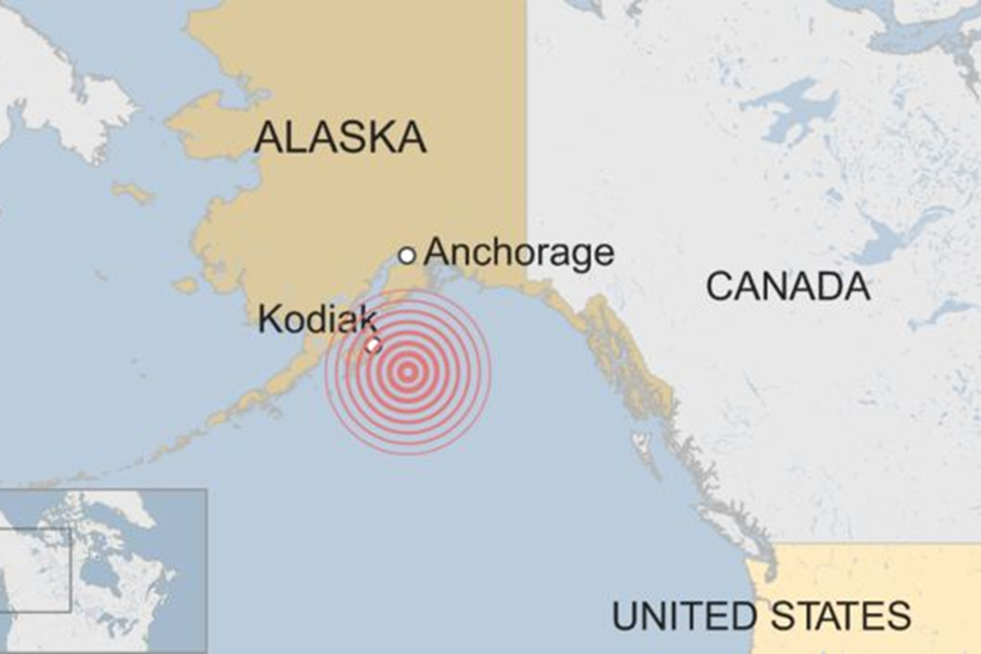 Earthquake Alaska magnitude 8.2