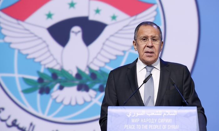 Lavrov at Syria peace conference in Sochi Jan 30 2018