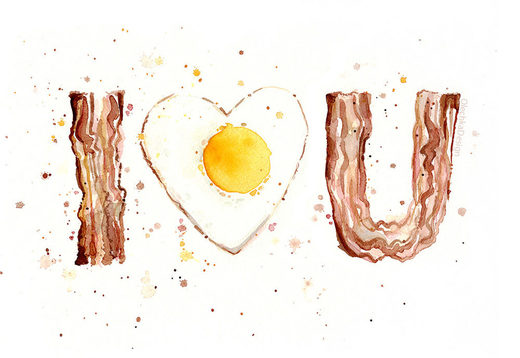 Bacon egg love
