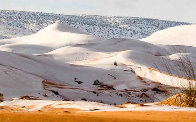 More than 15 inches of snow has covered the Sahara Desert town of Ain Sefra