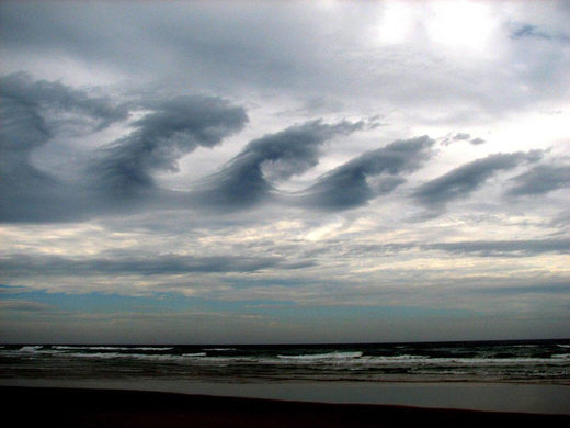 Kelvin Helmholtz clouds