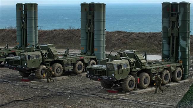 Russian-made S-400 surface-to-air missile defense systems