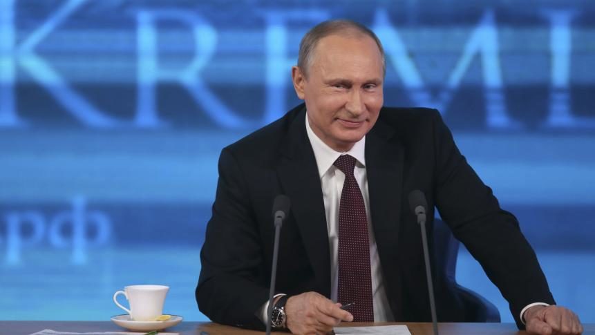 Putin smile