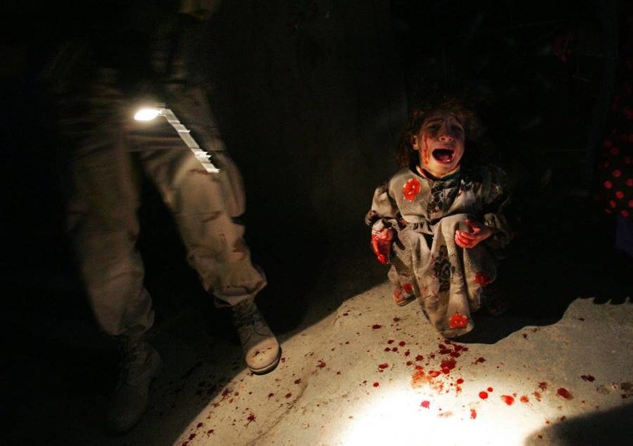 Iraq war child scream
