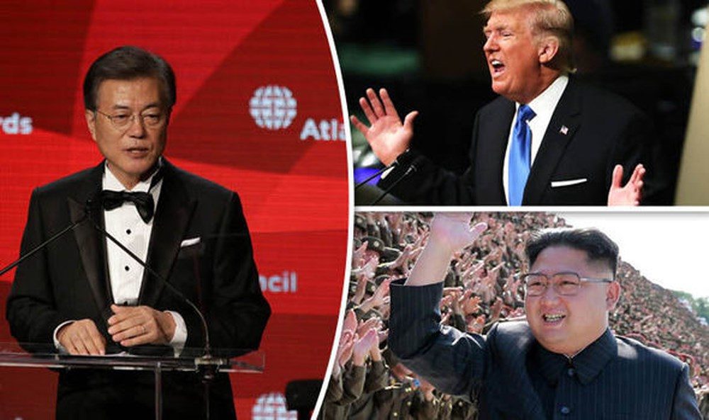 Trump Kim Moon