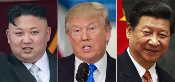Trump Kim Xi