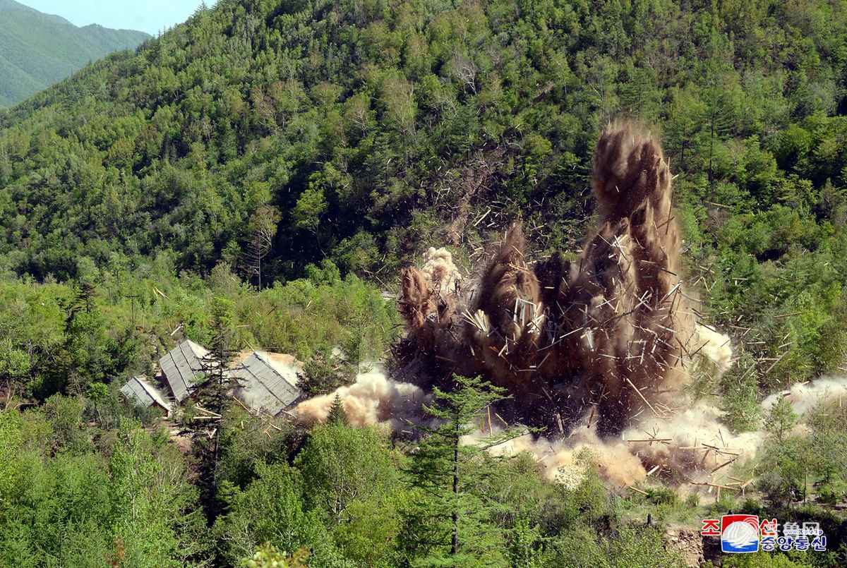 Destruction of North Korea nuclear testing site