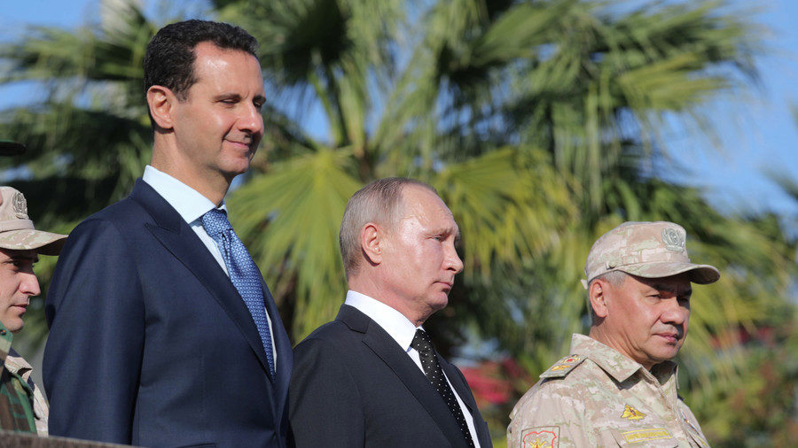 Bashar al-Assad and Vladimir Putin