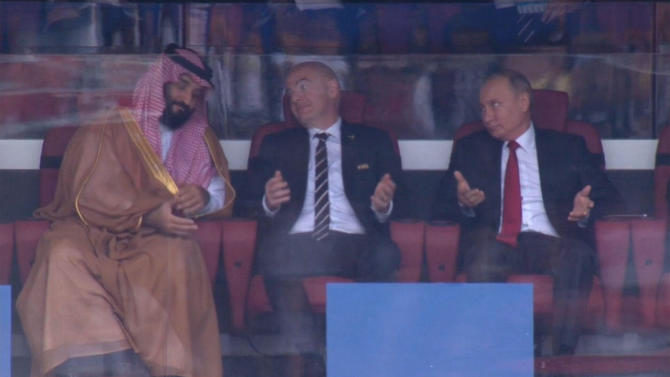 Putin Mohammad Bin Salman World Cup opening goal