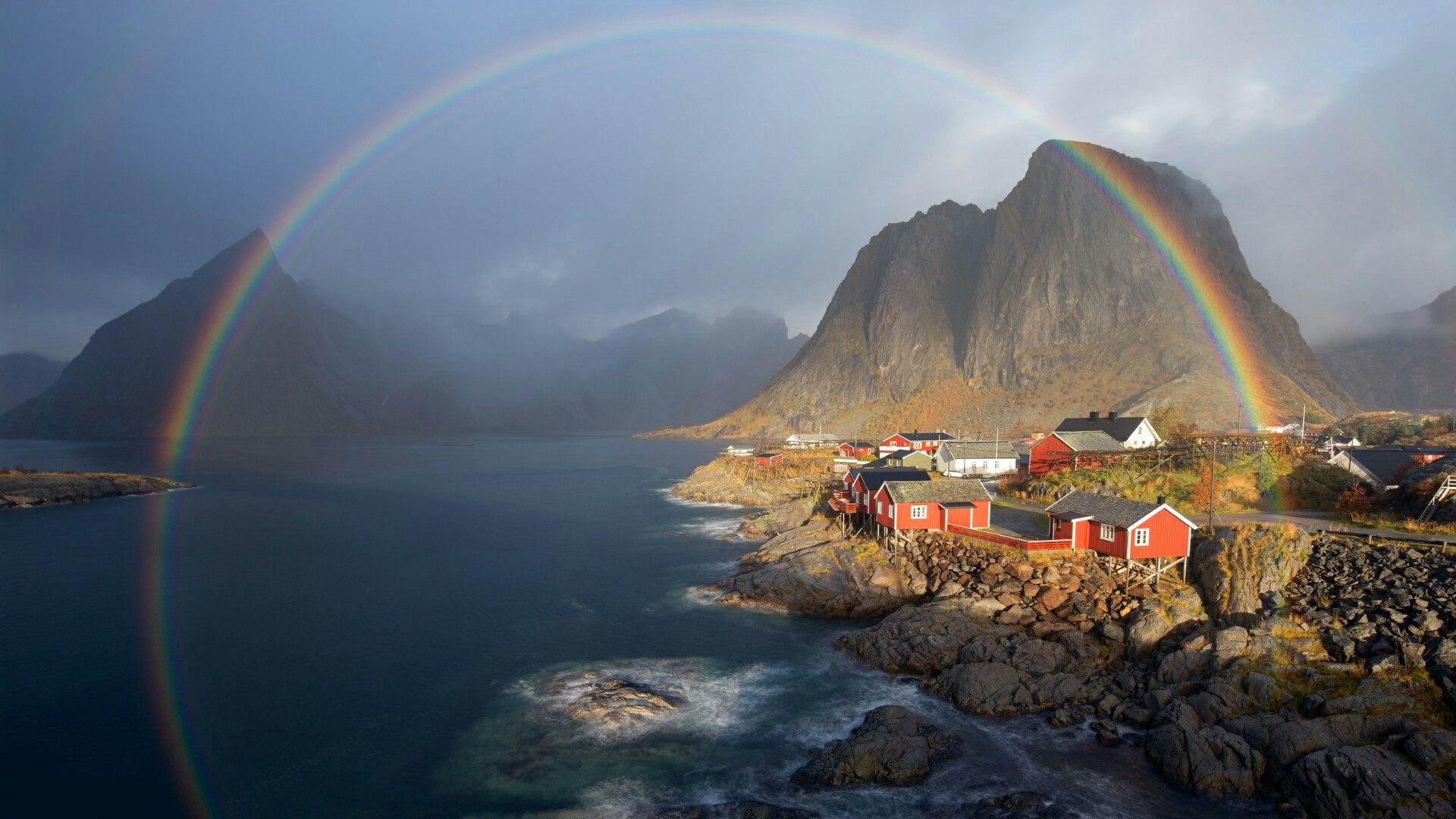 Nhấn để phóng to Rainbow over Hamnoy