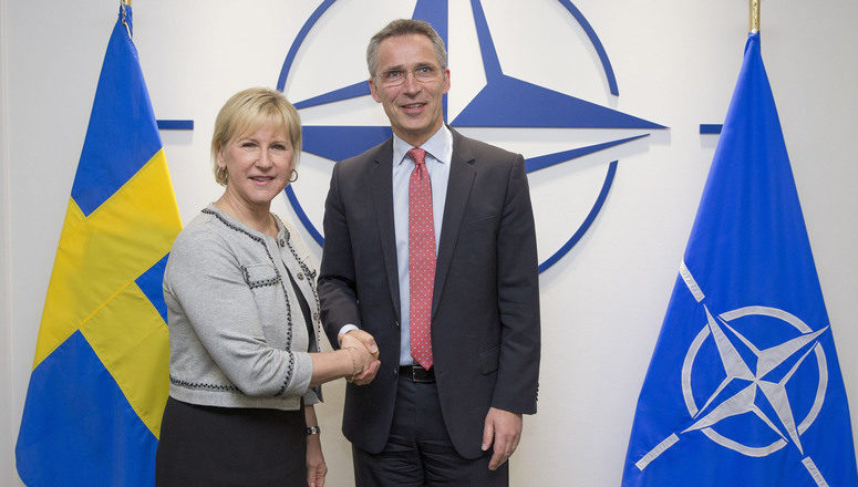 NATO Secretary General Jens Stoltenberg meets with the Minister of Foreign Affairs of Sweden, Margot Wallstrom
