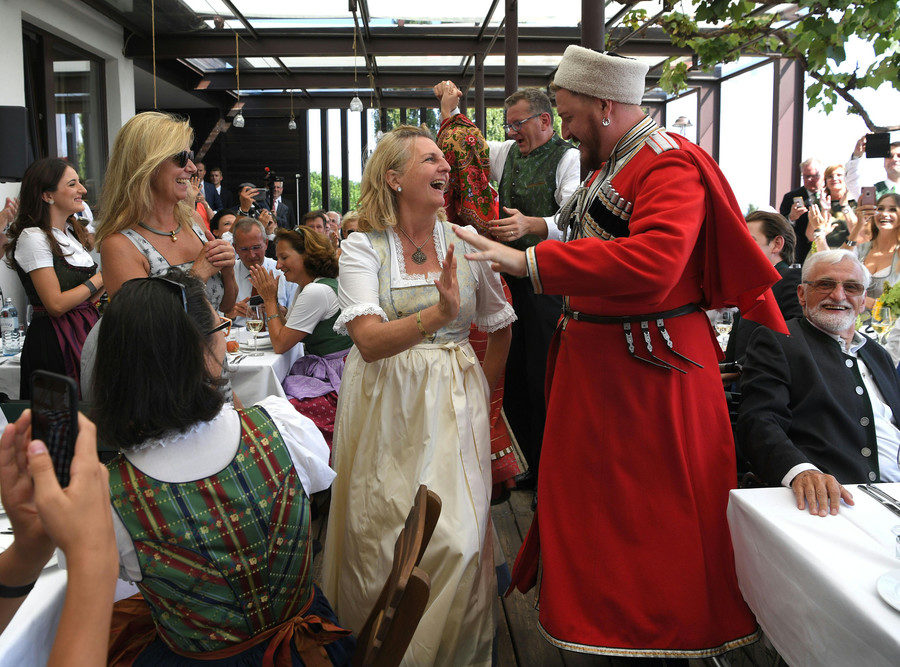 austrian FM wedding Karin Kneissl