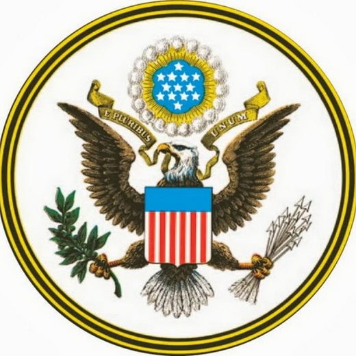 Great seal of the united states american eagle