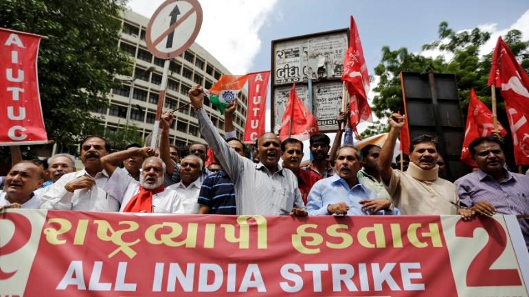 India strike protest Jan 8th 2019