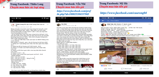 Facebook pages violating Vietnam law