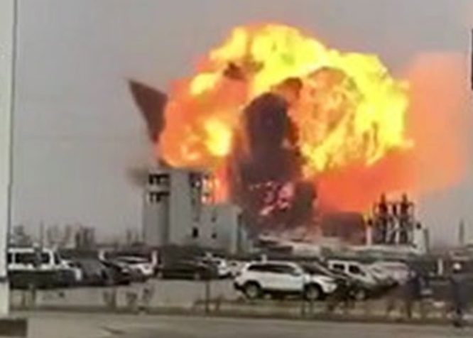 Explosion at Chinese chemical factory 21 March