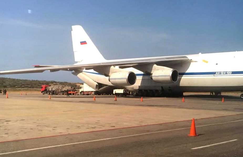 Russian military transport plane in Venezuela