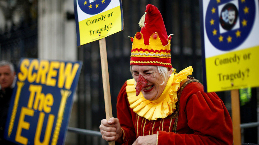brexit farce clown