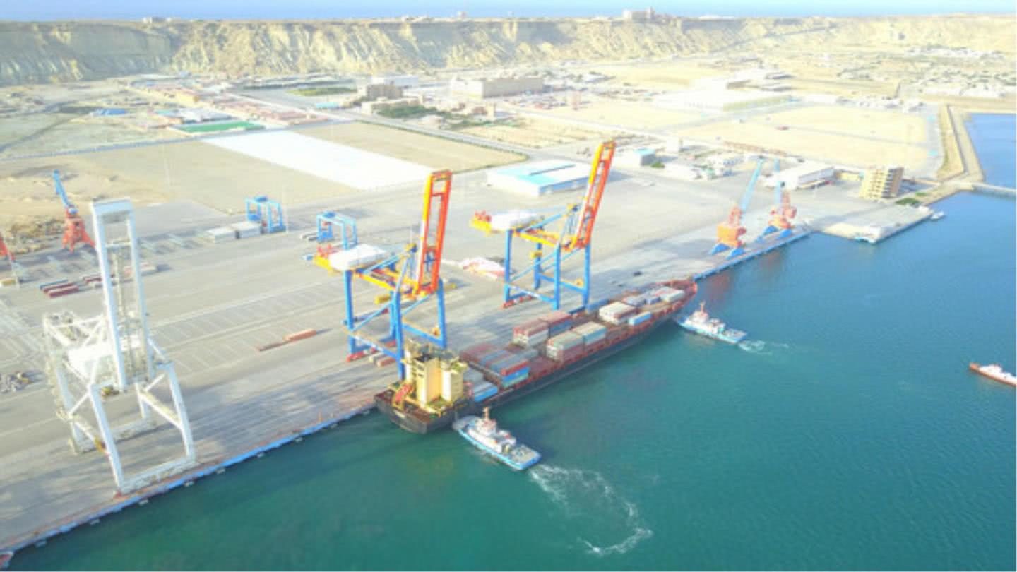 Gwardar port in Pakistan