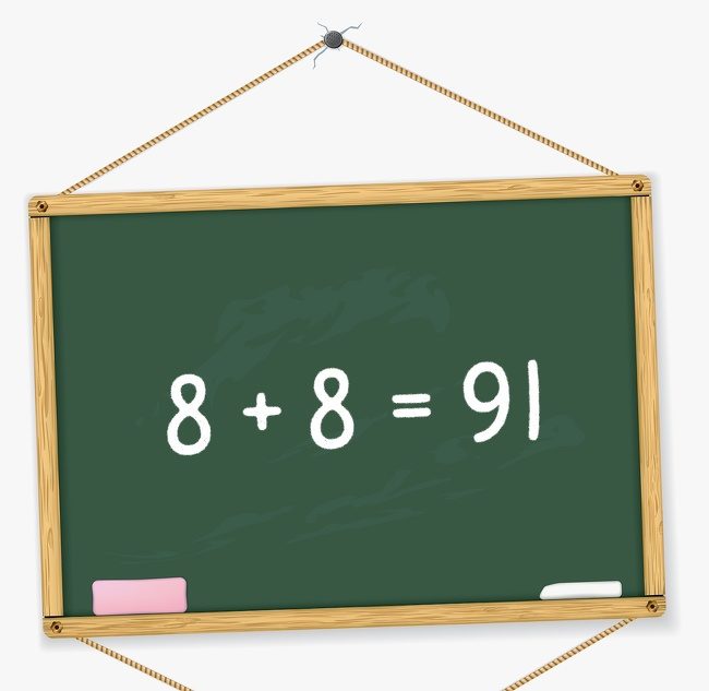 Make this mathematics equation correct without drawing anything or moving the numbers.