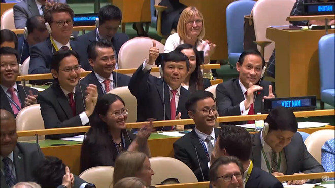 Vietnam delegates at UN