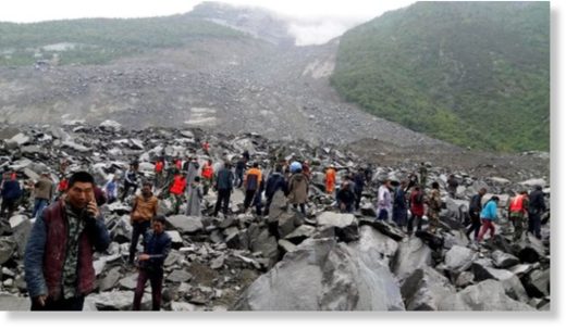 landslide Lekima storm china