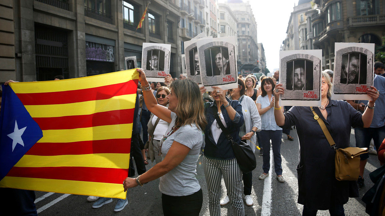 barcelona protest referendum