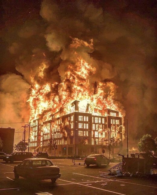 minneapolis fire riot
